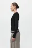 Organic Cotton Long Sleeve Top - Jet Black sold by St. Agni