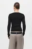 Organic Cotton Long Sleeve Top - Jet Black sold by St. Agni