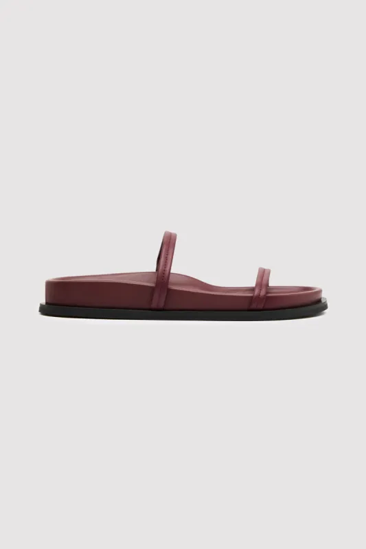 Fine Double Strap Slide - Plum sold by St. Agni