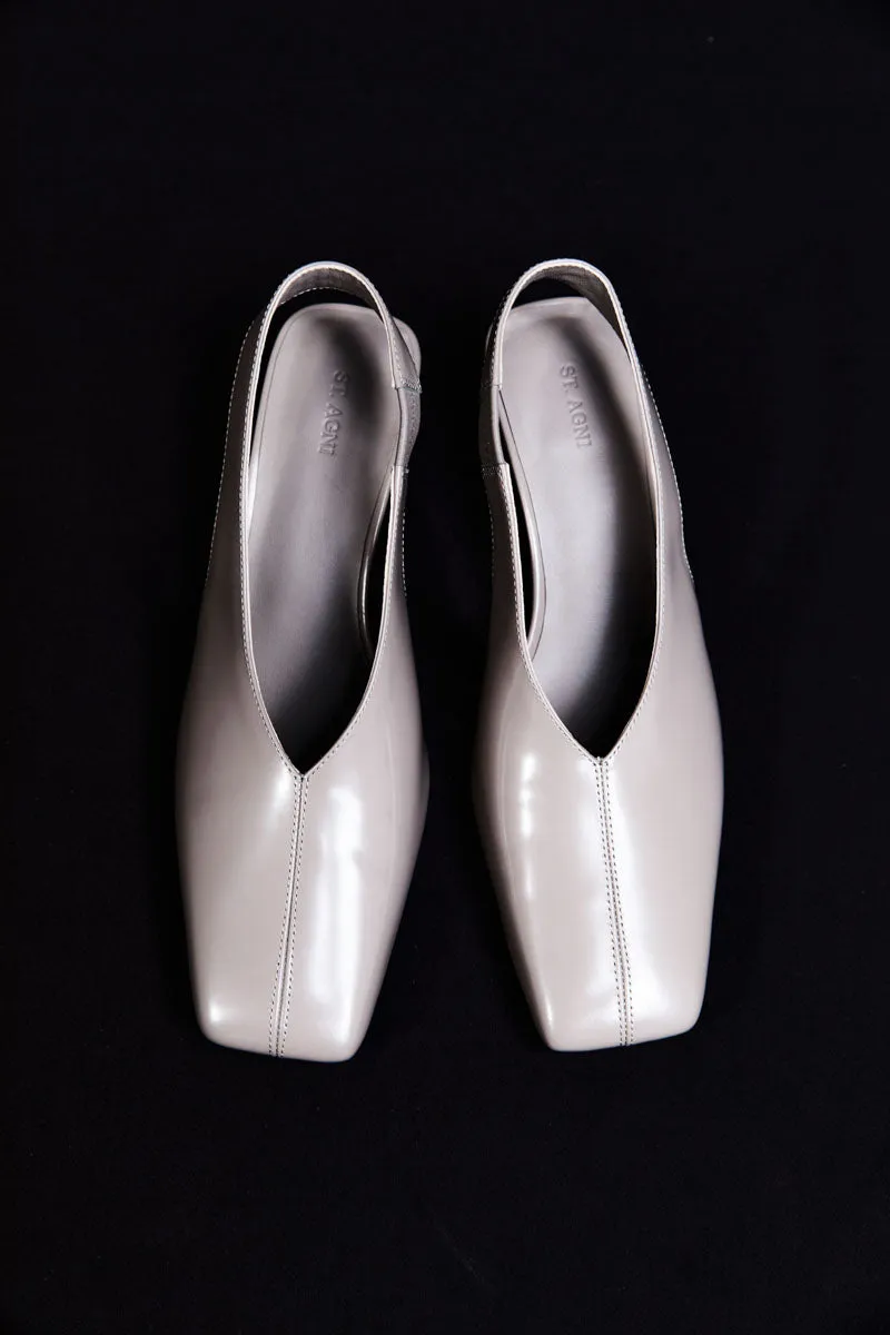 Square Toe Sling Back Heel - Slate sold by St. Agni product image thumbnail 2