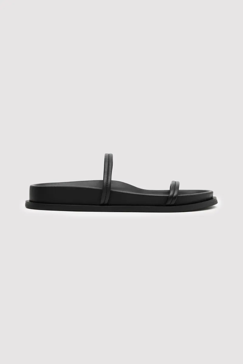 Fine Double Strap Slide - Black sold by St. Agni