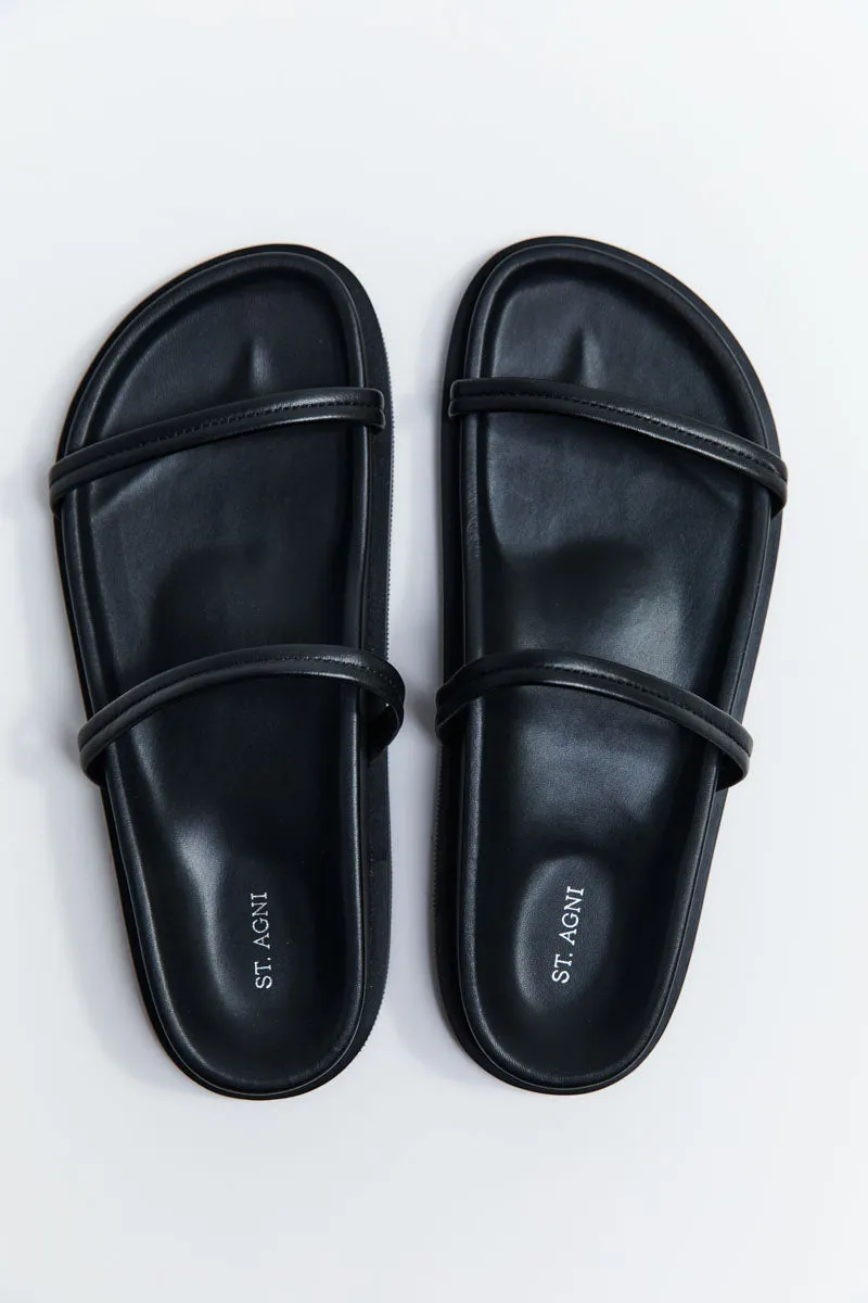 Fine Double Strap Slide - Black sold by St. Agni product image thumbnail 3