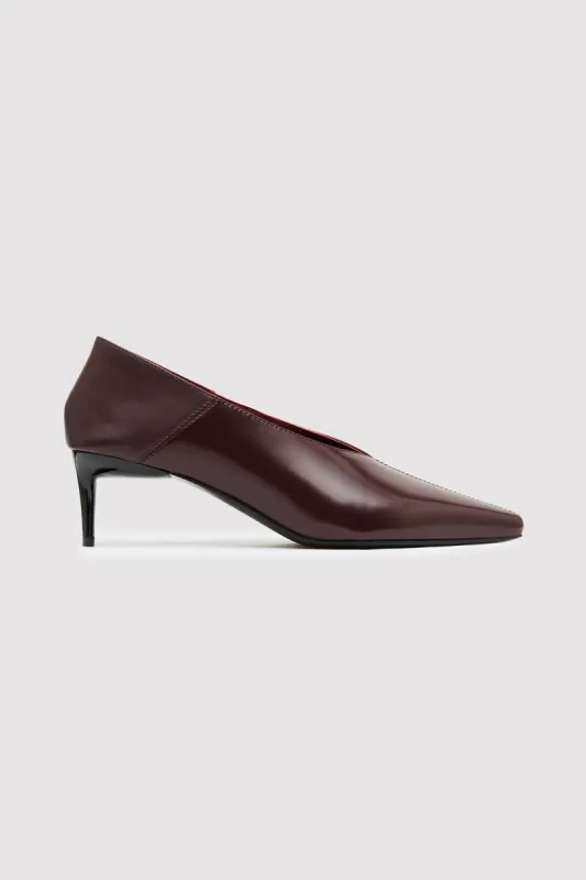 Classic Fold Heel - Bordeaux sold by St. Agni