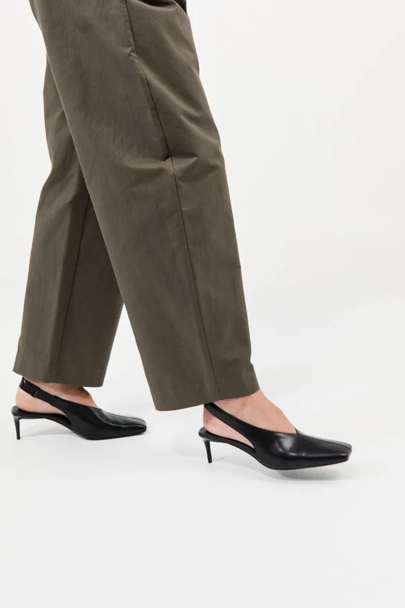 Square Toe Sling Back Heel - Black sold by St. Agni product image thumbnail 2