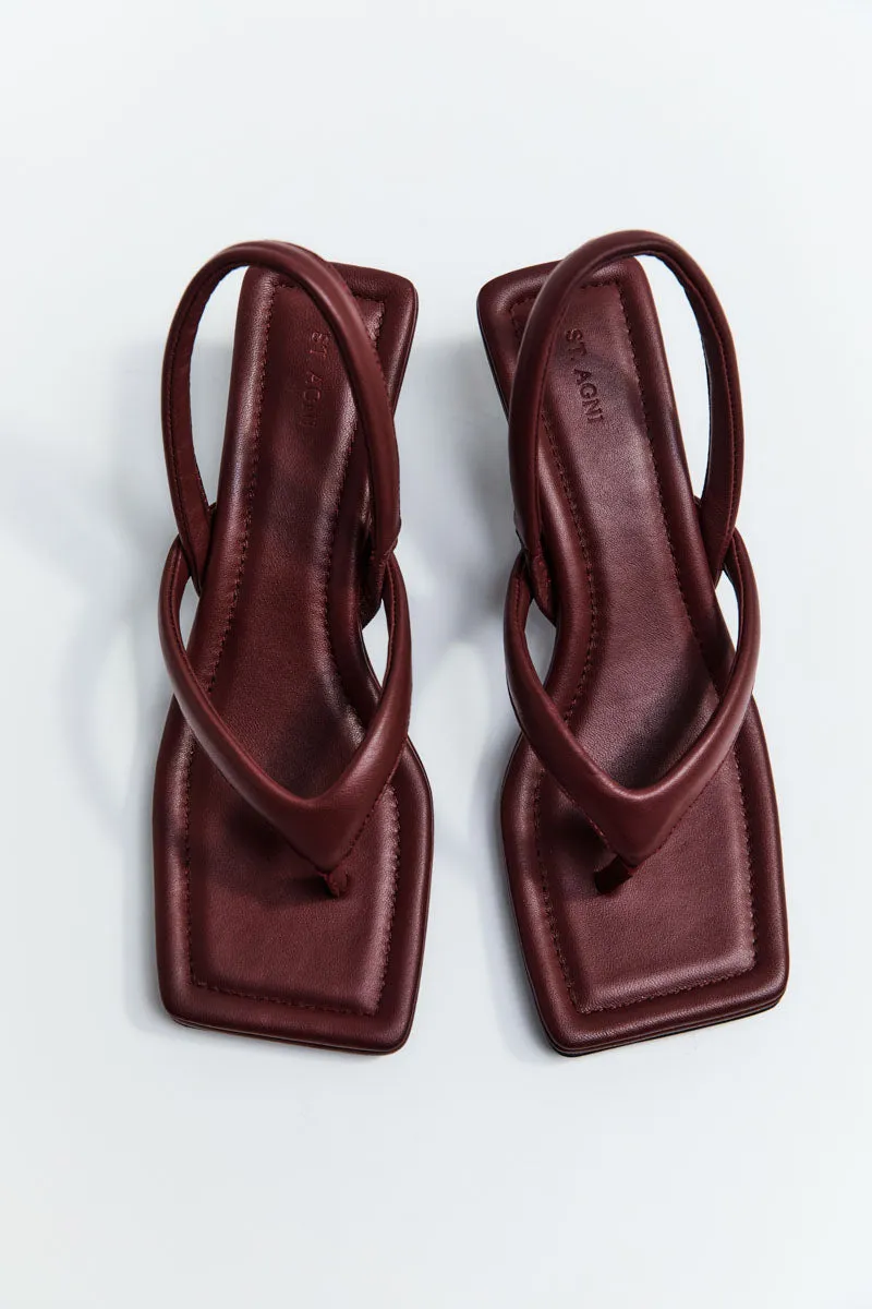 Thong Heel - Plum sold by St. Agni product image thumbnail 3