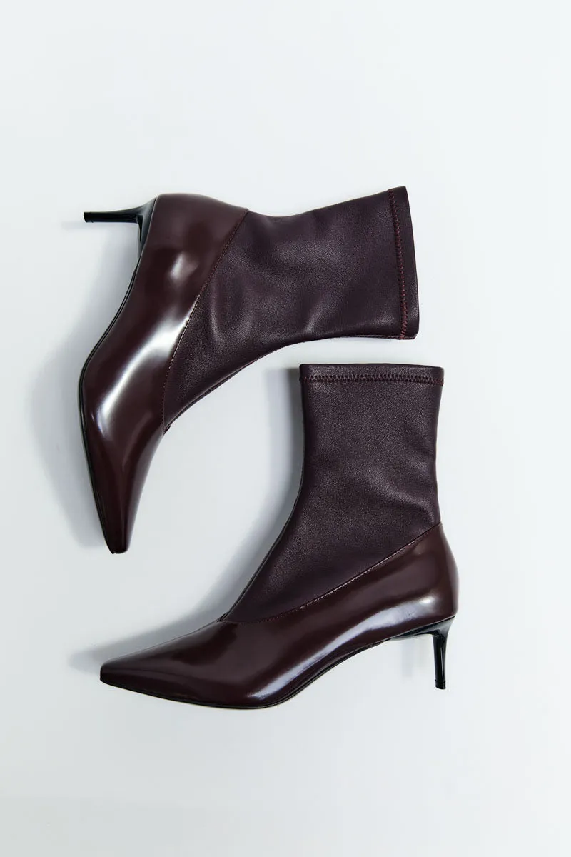 Sock Ankle Boot - Bordeaux sold by St. Agni product image thumbnail 4