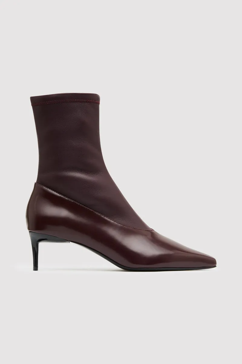 Sock Ankle Boot - Bordeaux sold by St. Agni
