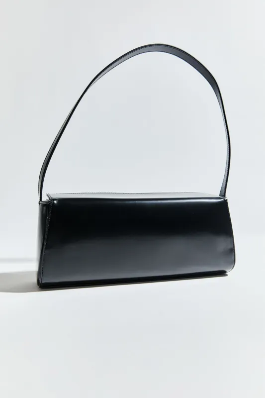 East West Baguette Bag - Black sold by St. Agni