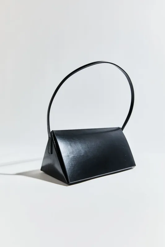 Triangle Origami Shoulder Bag - Black sold by St. Agni