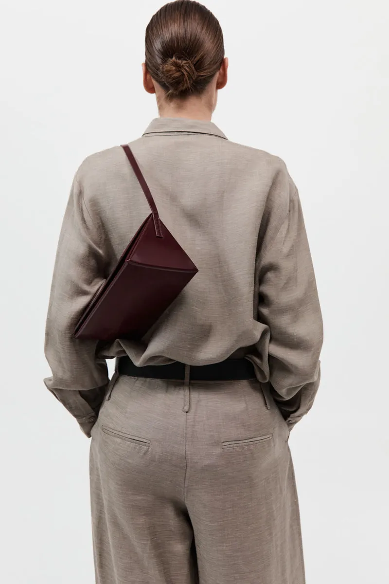 Triangle Origami Shoulder Bag - Plum sold by St. Agni product image thumbnail 5