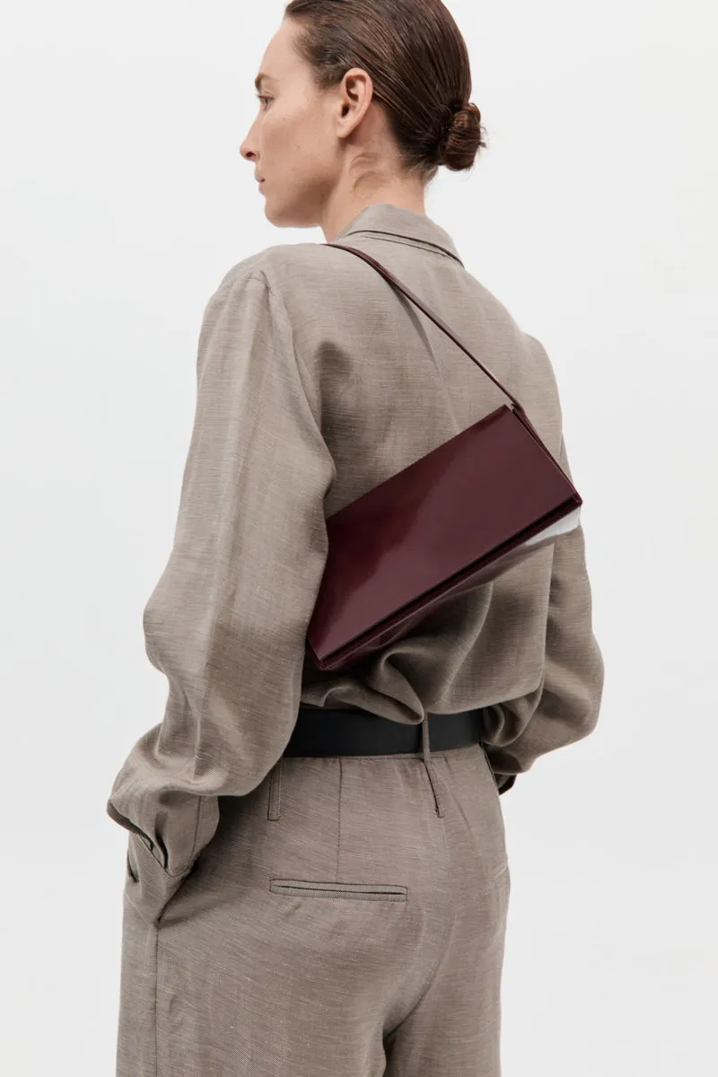 Triangle Origami Shoulder Bag - Plum sold by St. Agni product image thumbnail 4
