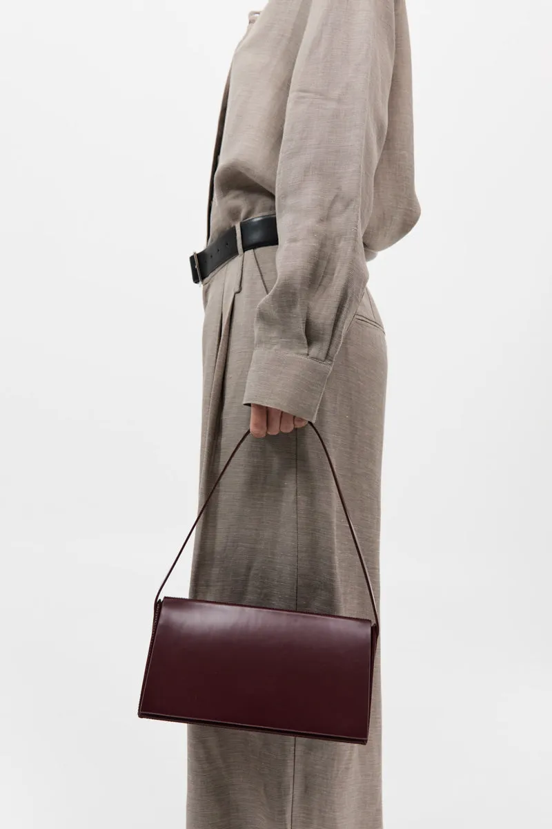 Triangle Origami Shoulder Bag - Plum sold by St. Agni product image thumbnail 2