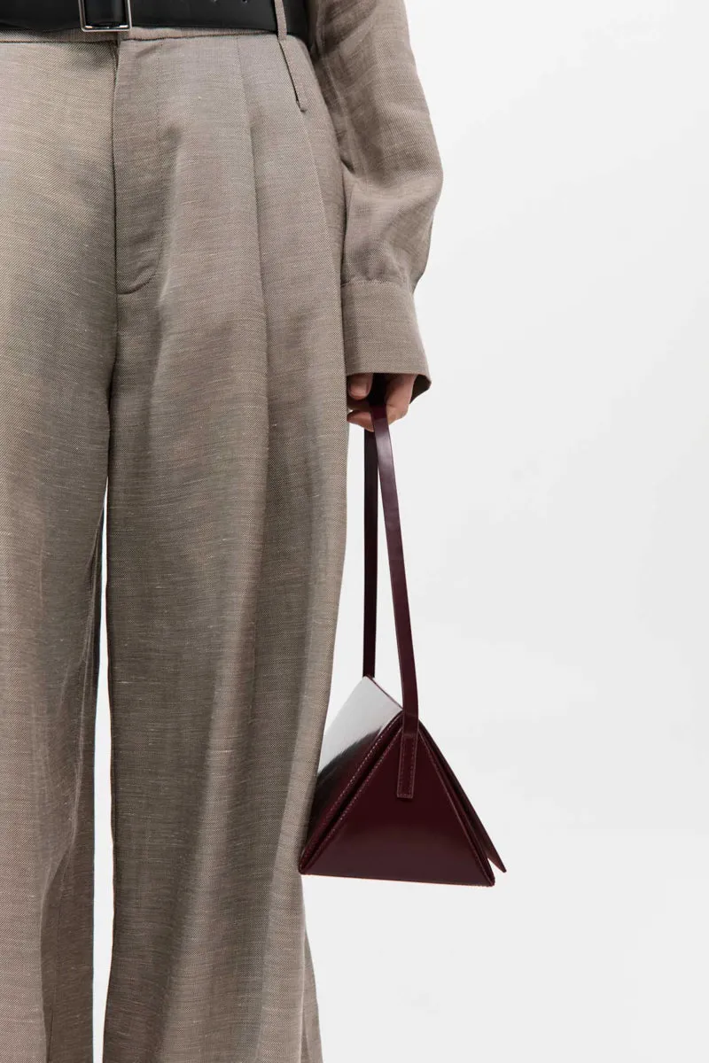 Triangle Origami Shoulder Bag - Plum sold by St. Agni product image thumbnail 3