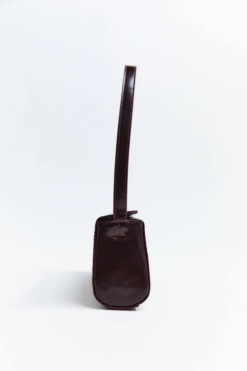 Mini Baguette Shoulder Bag - Bordeaux sold by St. Agni product image thumbnail 5