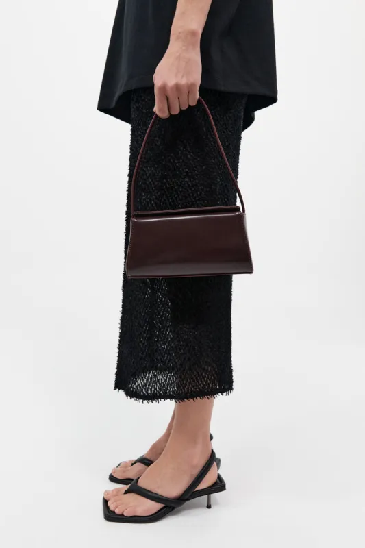 Mini Baguette Shoulder Bag - Bordeaux sold by St. Agni