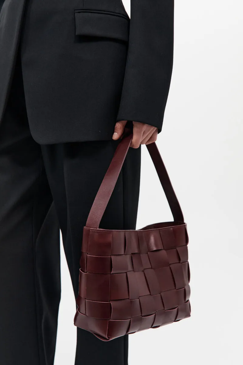 Woven Mini Tote - Plum sold by St. Agni product image thumbnail 5