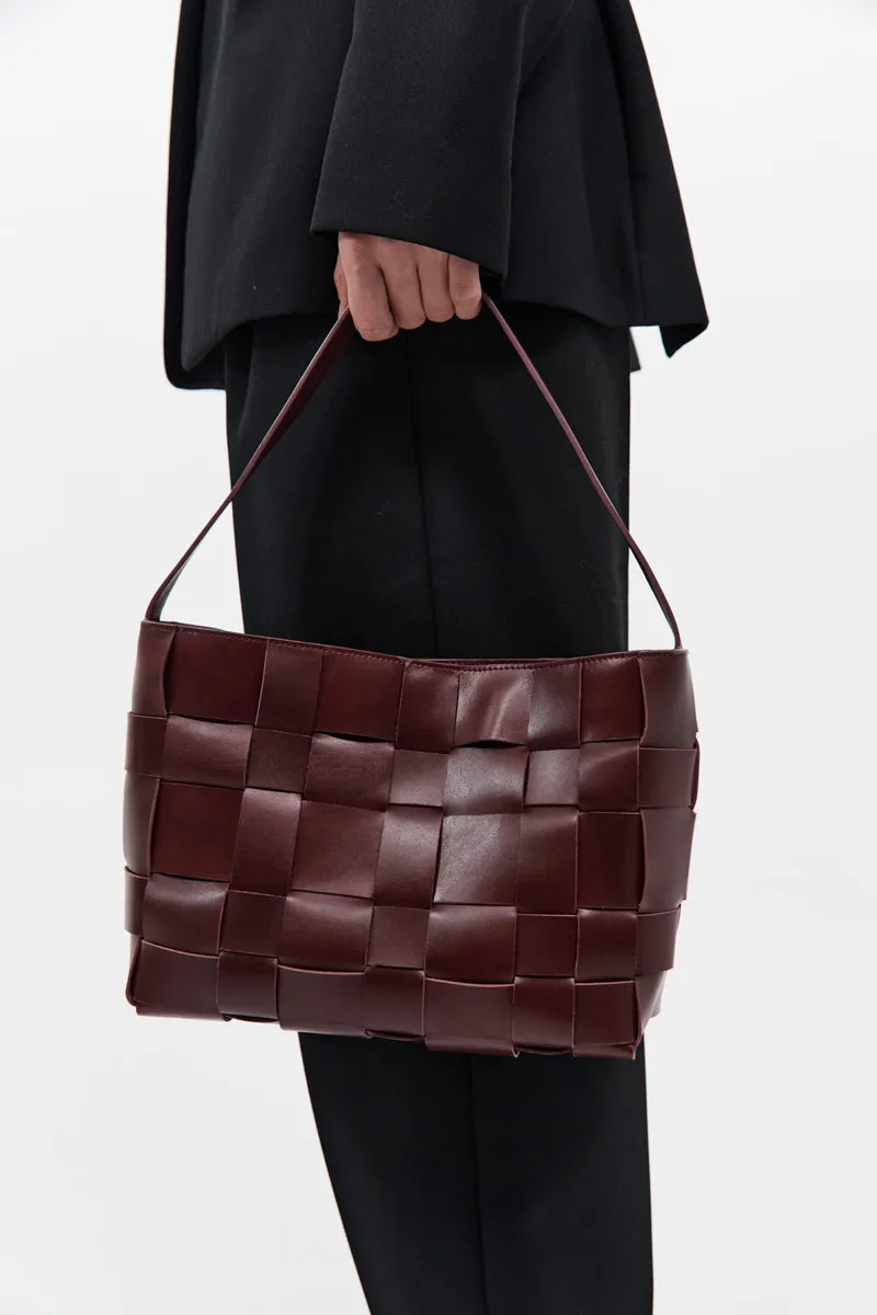 Woven Mini Tote - Plum sold by St. Agni