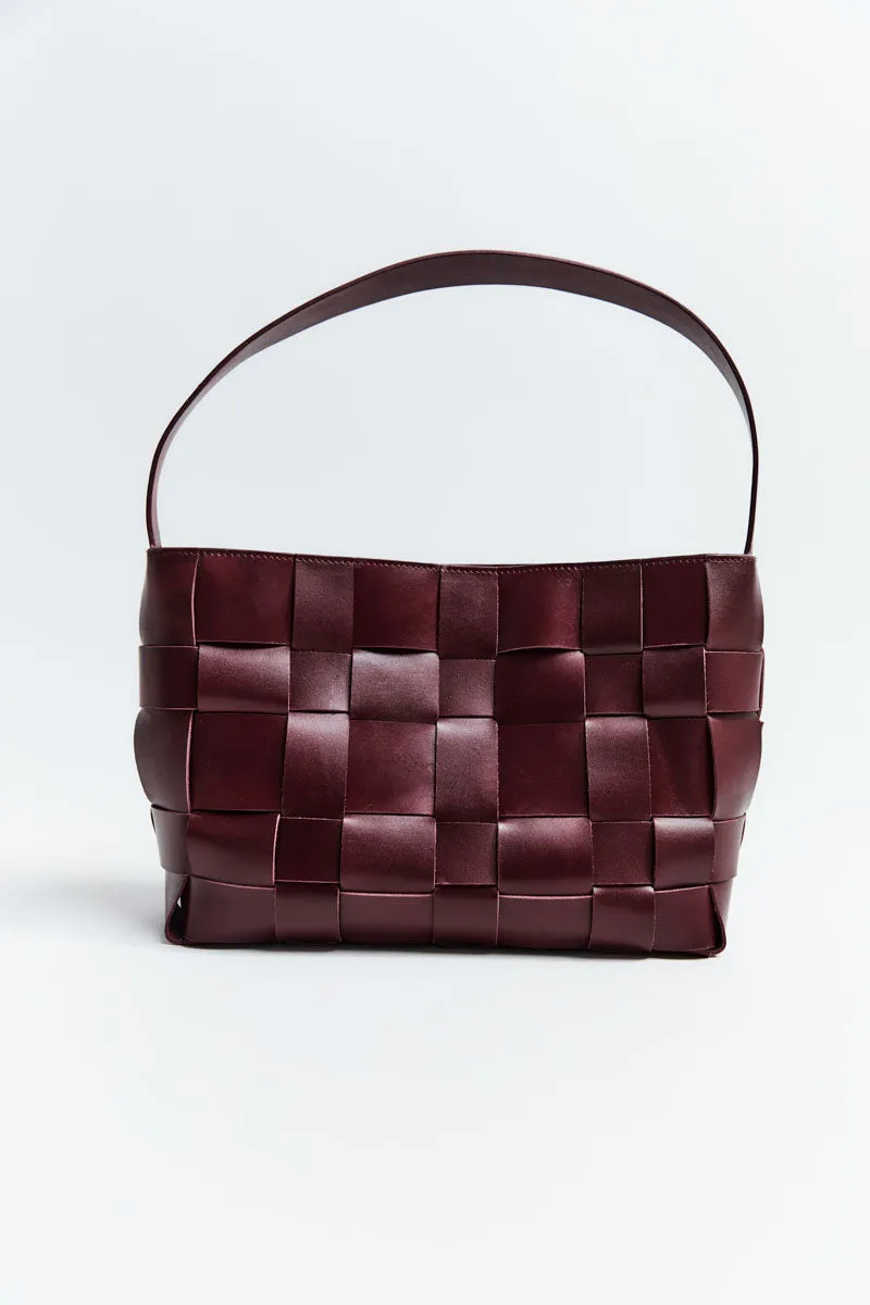Woven Mini Tote - Plum sold by St. Agni product image thumbnail 3