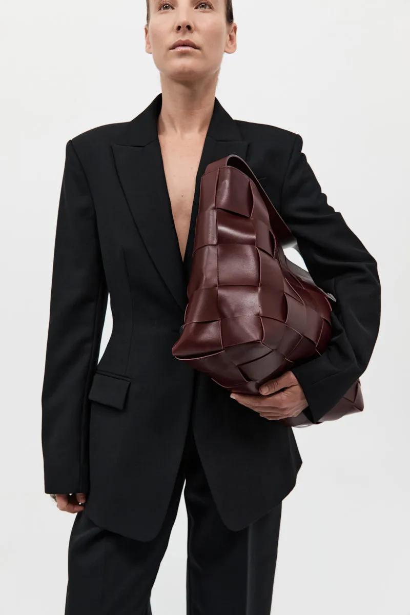 PRE-ORDER: Woven Large Tote - Plum sold by St. Agni product image thumbnail 5