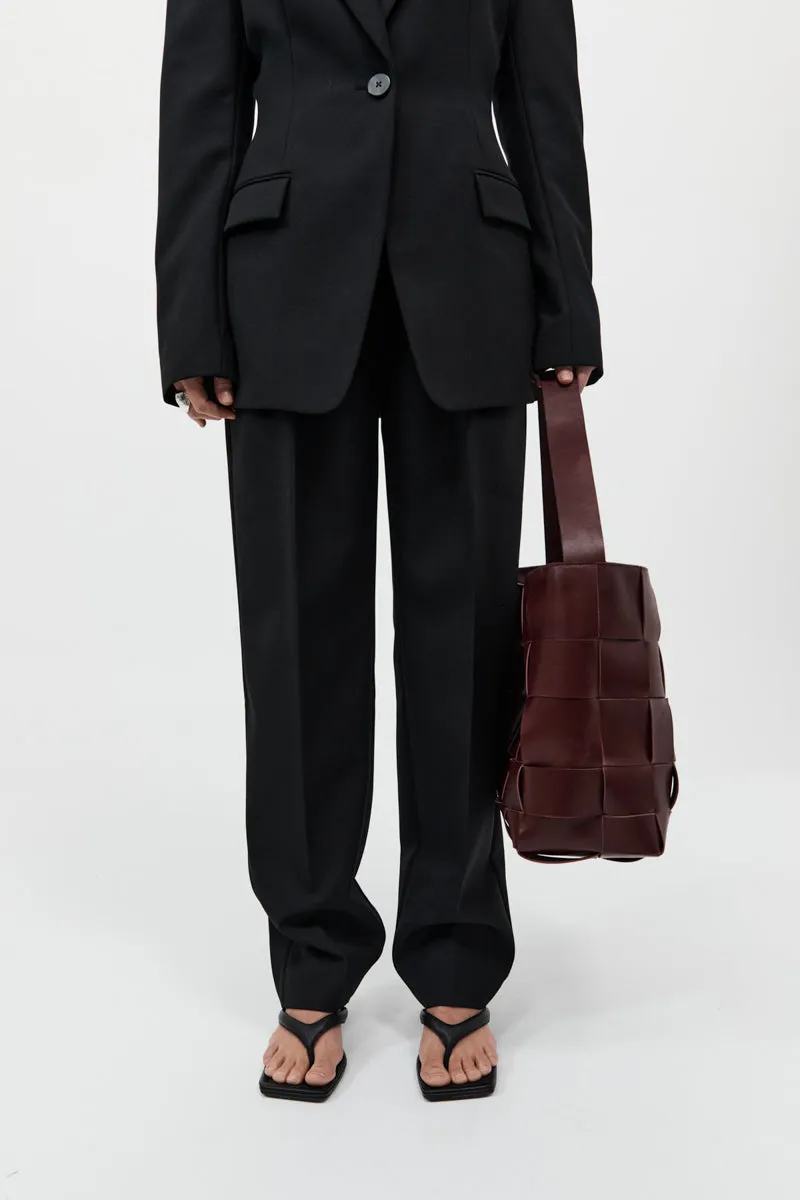 PRE-ORDER: Woven Large Tote - Plum sold by St. Agni product image thumbnail 3