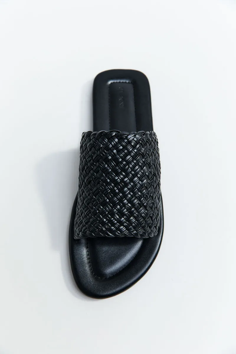 Woven Minimal Slide - Black sold by St. Agni product image thumbnail 5