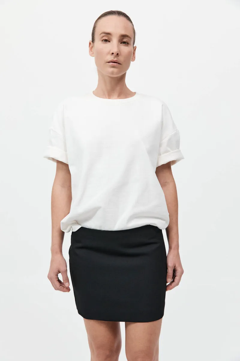 Organic Cotton Relaxed Tee - White sold by St. Agni