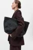 Large Woven Trapeze Bag - Black sold by St. Agni