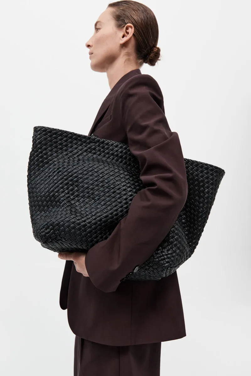 Large Woven Trapeze Bag - Black sold by St. Agni product image thumbnail 4
