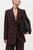 Large Woven Trapeze Bag - Black sold by St. Agni