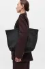 Large Woven Trapeze Bag - Black sold by St. Agni