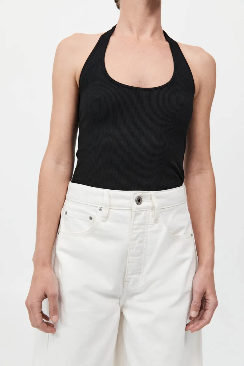 Rib Halter Top - Black sold by St. Agni product image thumbnail 2