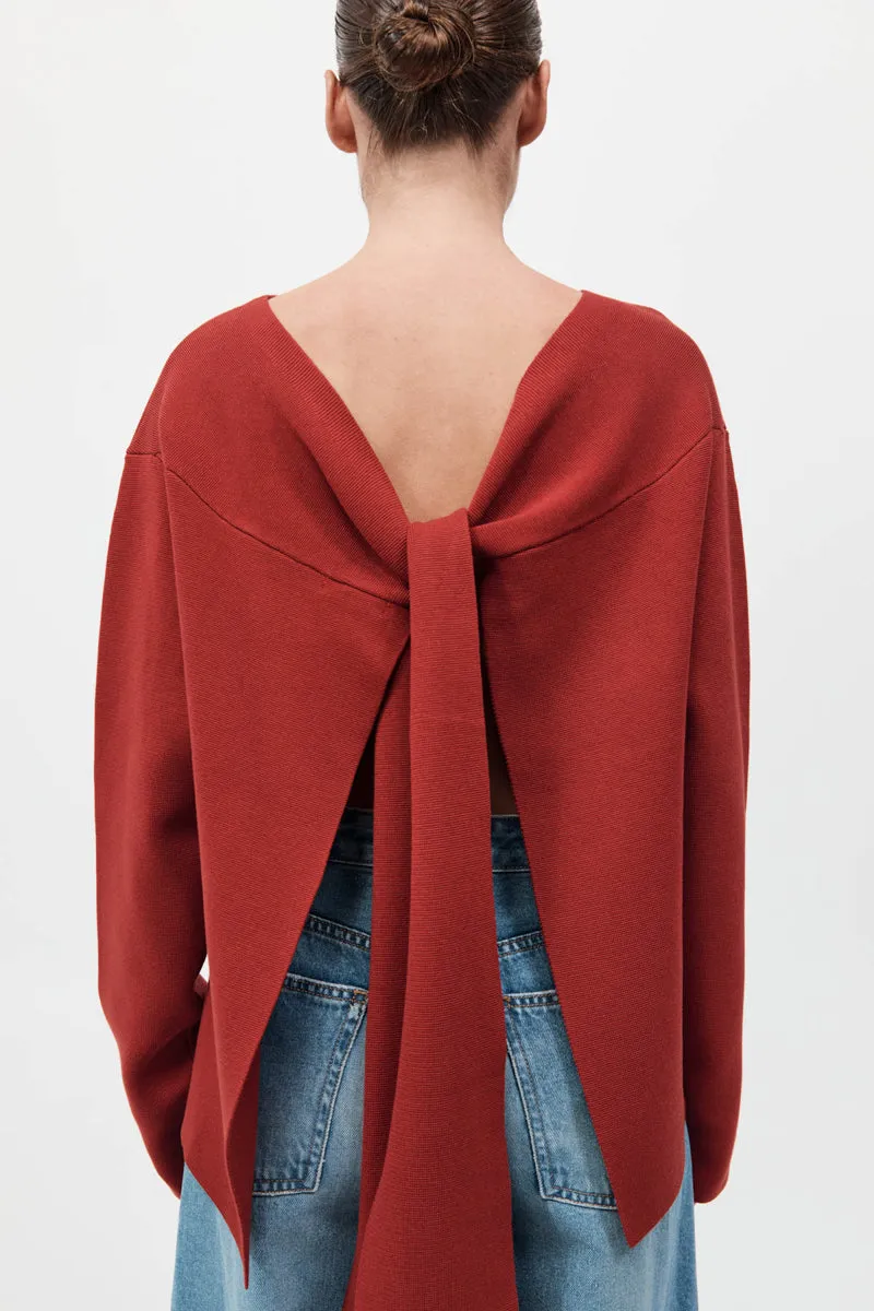 Milano Knit Scarf Jumper - Rosso sold by St. Agni product image thumbnail 5