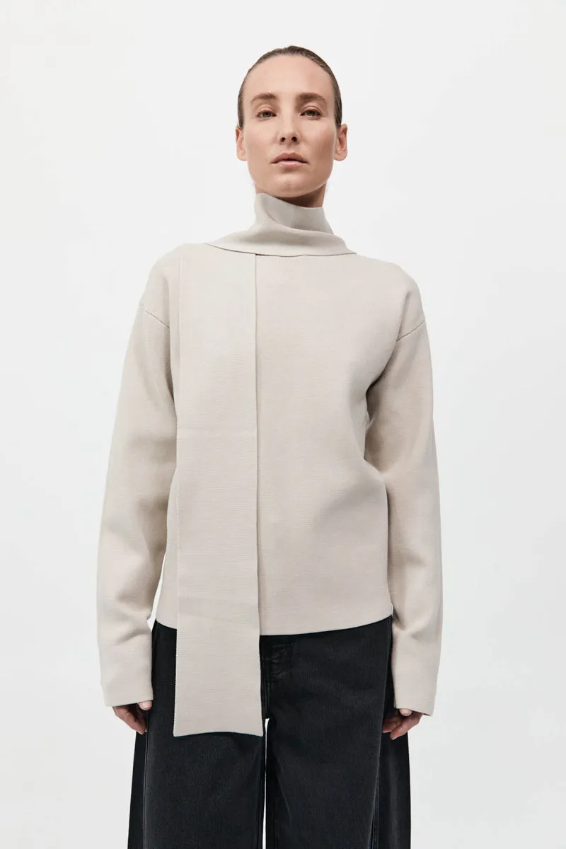 Milano Knit Scarf Jumper - Creme sold by St. Agni