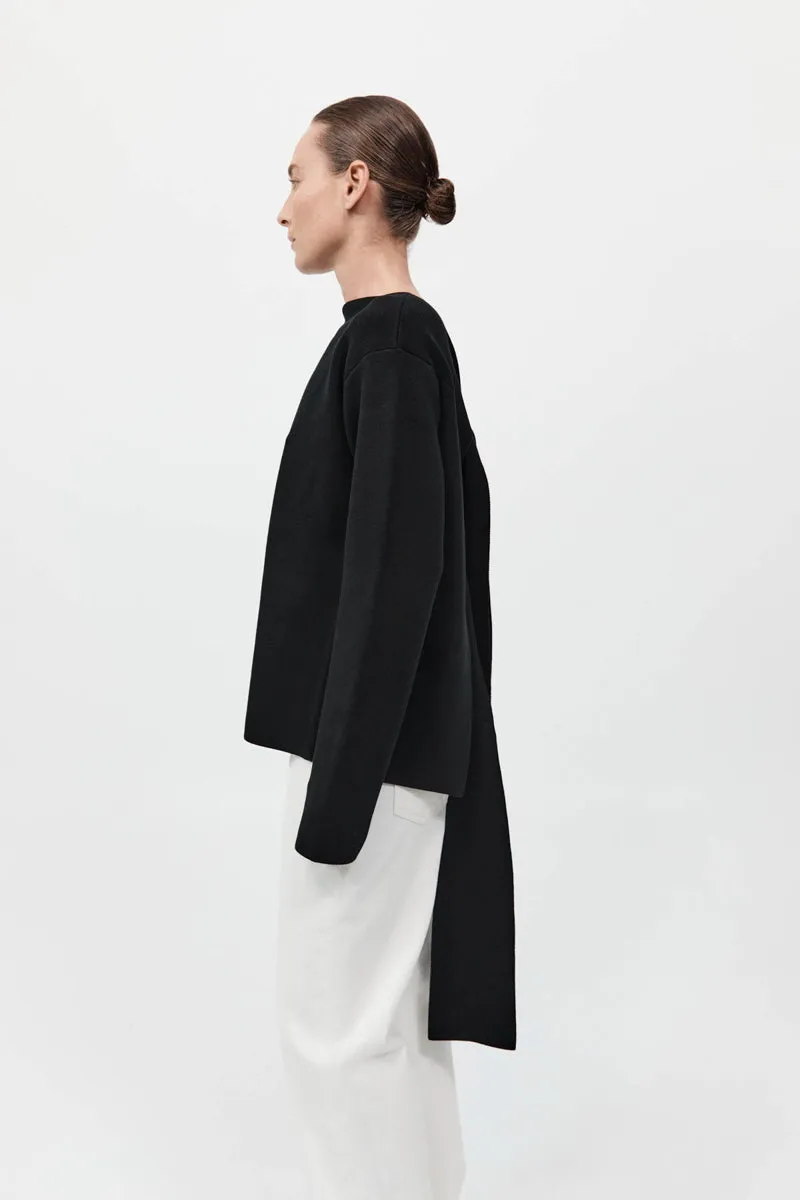 Milano Knit Scarf Jumper - Black sold by St. Agni product image thumbnail 4