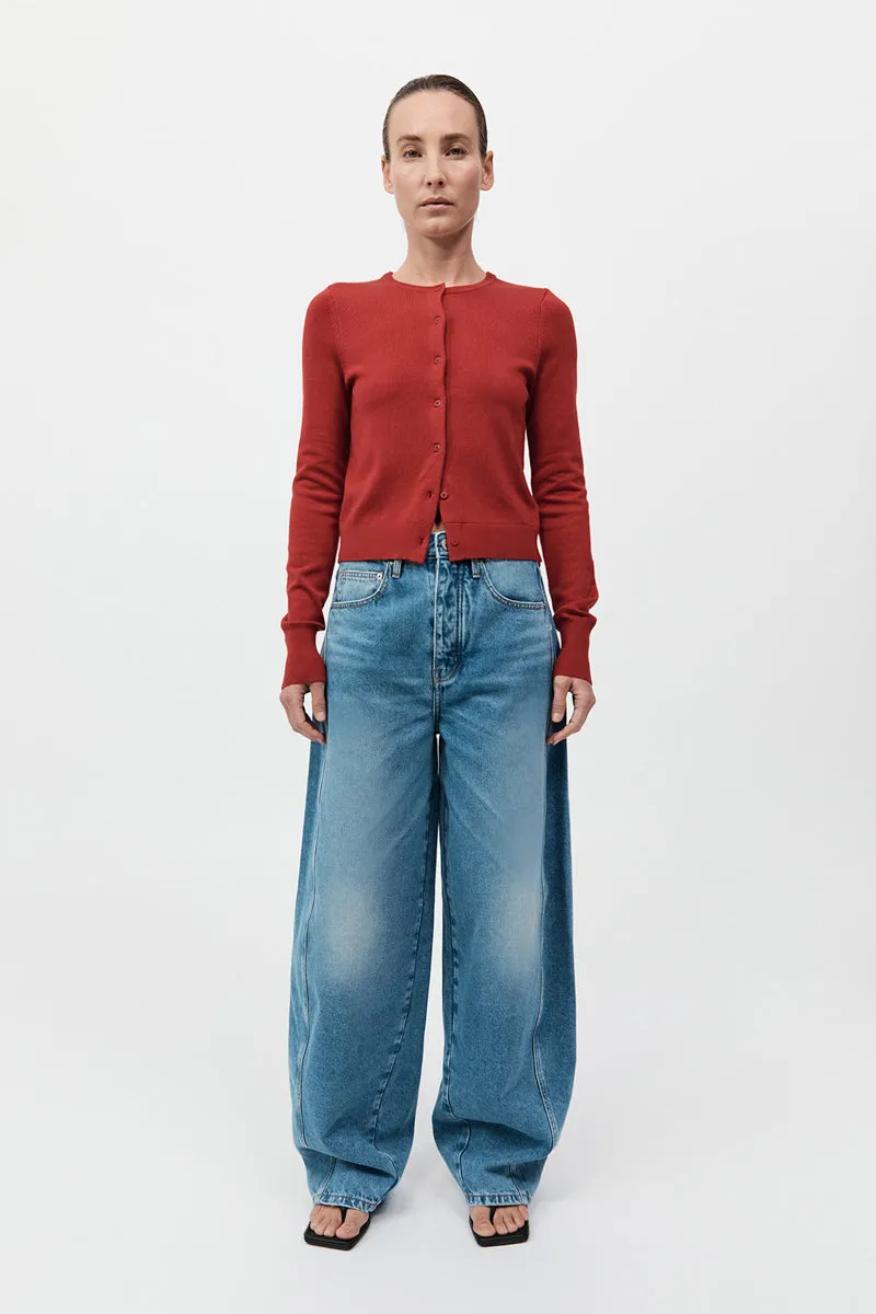 Classic Cardigan - Rosso sold by St. Agni