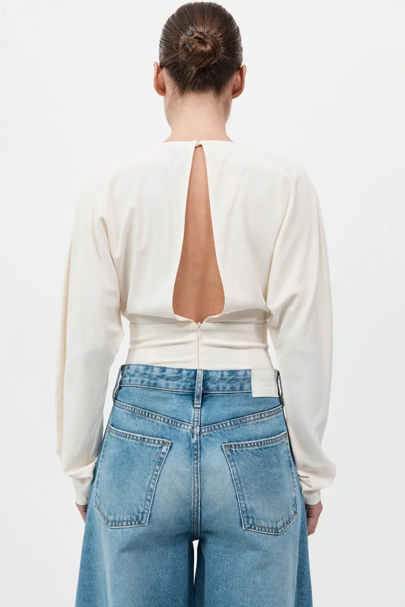 Dolman Sleeve Bodysuit - Off White sold by St. Agni product image thumbnail 3