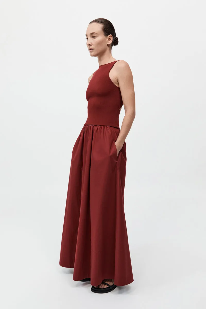 Bateau Cut Out Dress - Berry sold by St. Agni product image thumbnail 4