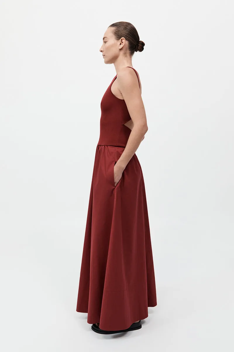Bateau Cut Out Dress - Berry sold by St. Agni product image thumbnail 5
