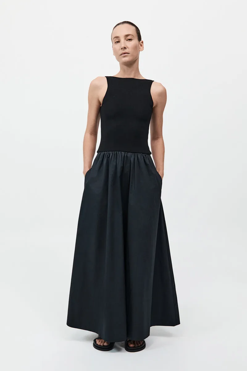 Bateau Cut Out Dress - Black sold by St. Agni