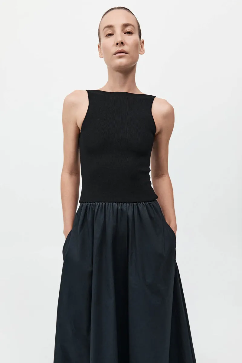 Bateau Cut Out Dress - Black sold by St. Agni product image thumbnail 3