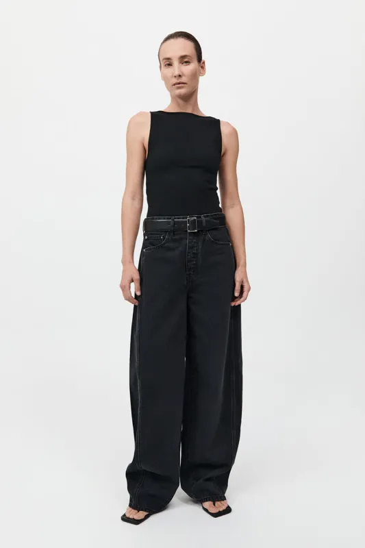 Mid Rise Balloon Jeans 
by Outland Denim - Washed Black sold by St. Agni