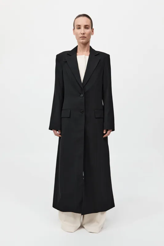 Tailored Maxi Coat - Black sold by St. Agni