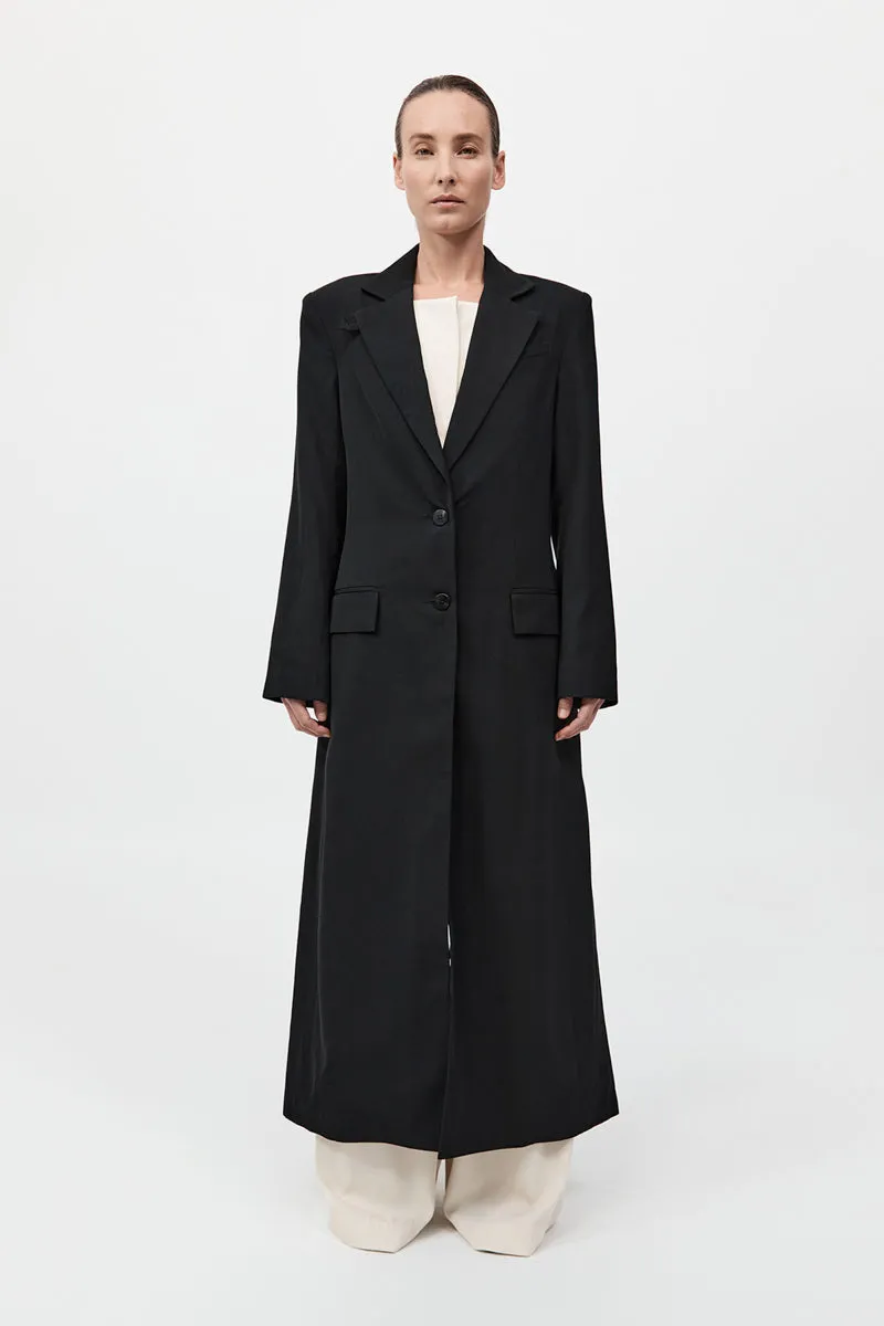 Tailored Maxi Coat - Black sold by St. Agni