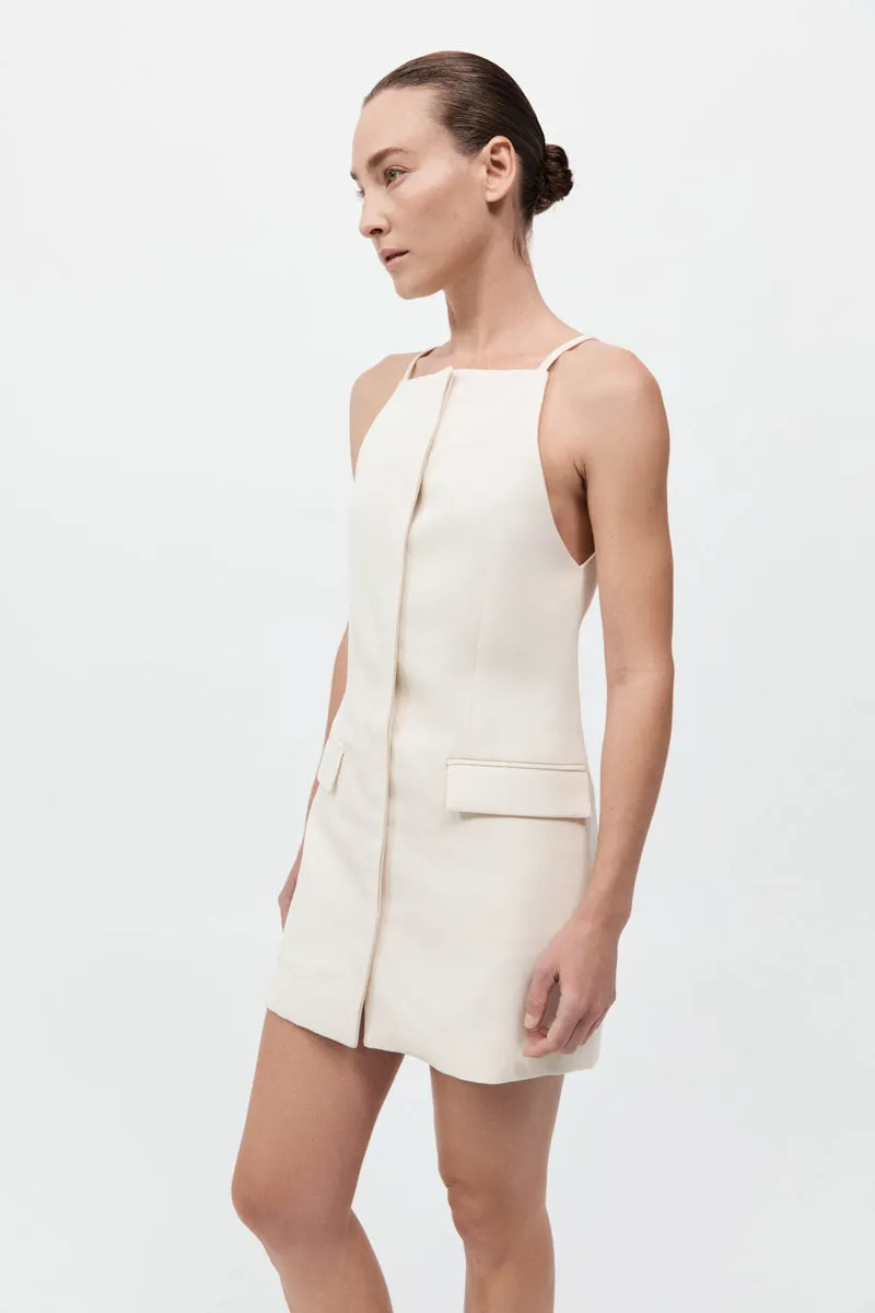 Hybrid Tailored Mini Dress - Off White sold by St. Agni product image thumbnail 3