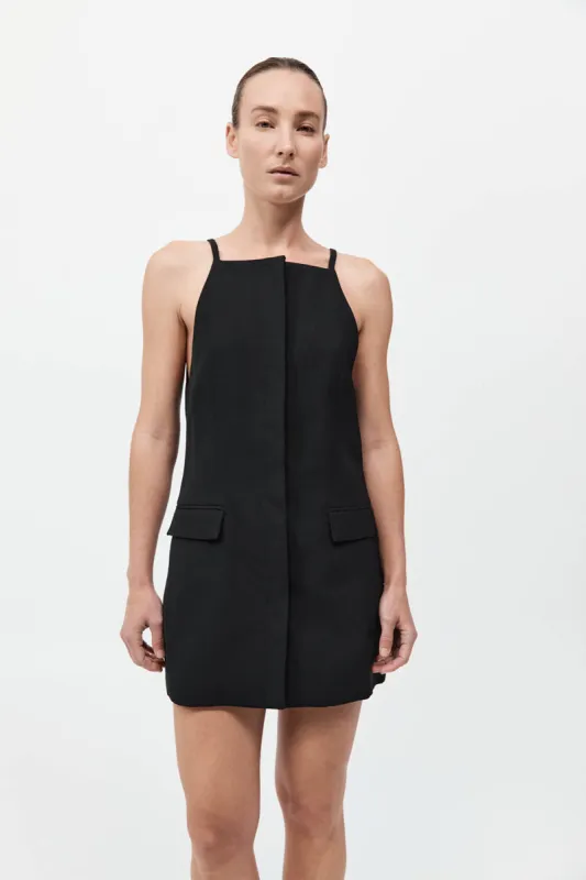 Hybrid Tailored Mini Dress - Black sold by St. Agni