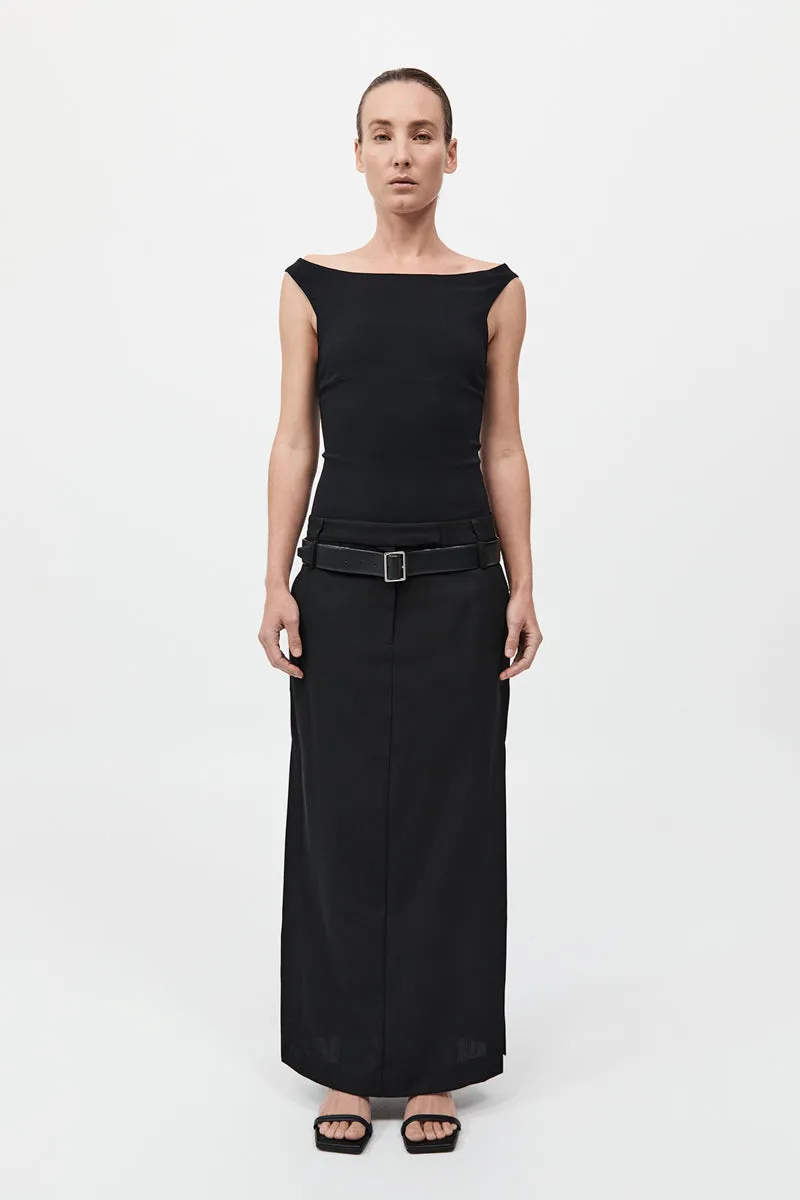 Double Loop Maxi Skirt - Black sold by St. Agni product image thumbnail 3