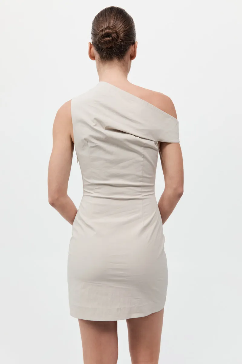 Soft Sculptural Mini Dress - Creme sold by St. Agni product image thumbnail 5