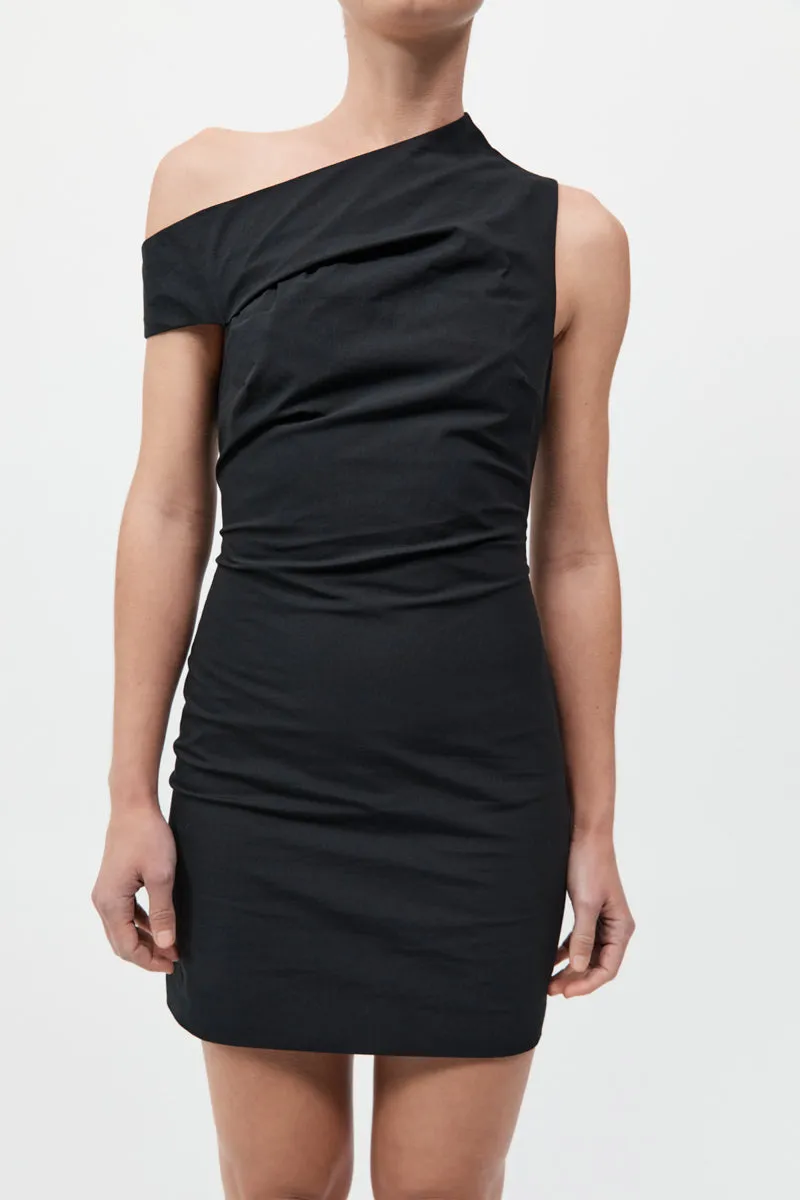 Soft Sculptural Mini Dress - Black sold by St. Agni product image thumbnail 3