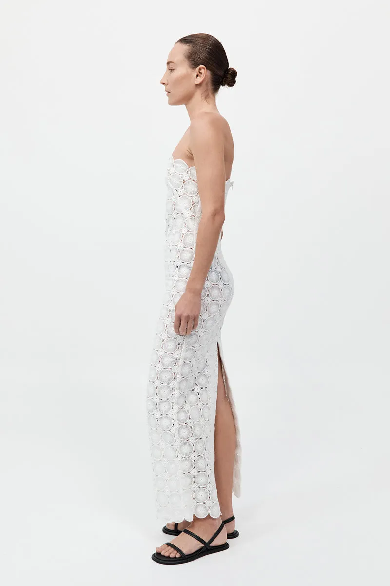 Doily Column Dress - White sold by St. Agni product image thumbnail 3