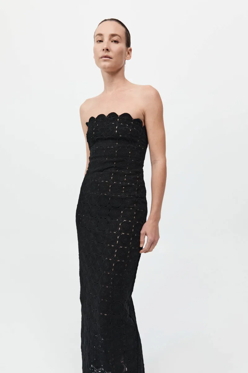 Doily Column Dress - Black sold by St. Agni product image thumbnail 2